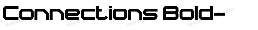 Connections Bold字体转换
